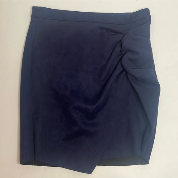 BCBGeneration blue suede mini skirt - Picture 1 of 8